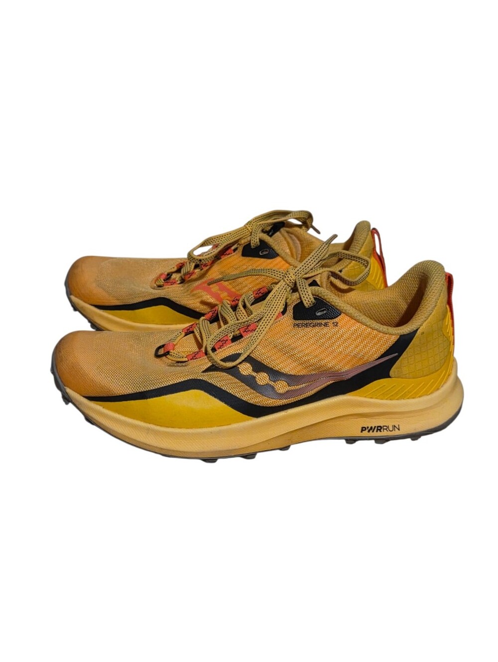 Saucony Peregrine 12 Trail Running Shoes Womens Size 7 Yellow PWRRUN S10737-16